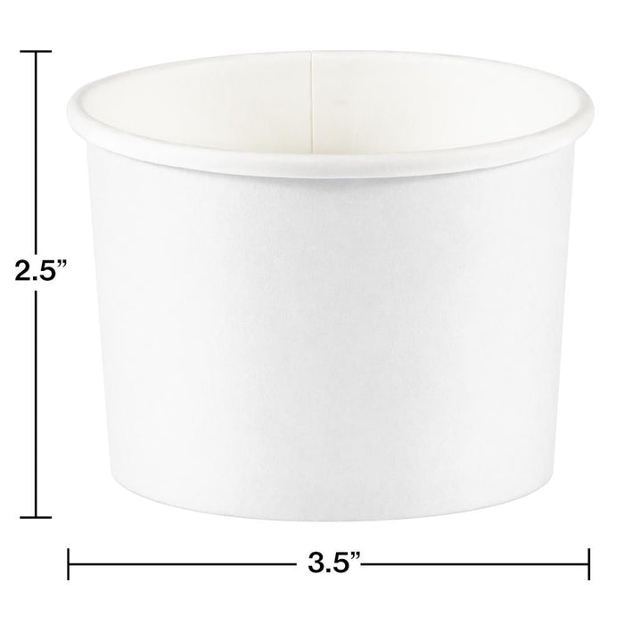 Bulk White Paper Treat Cups (96 per Case)