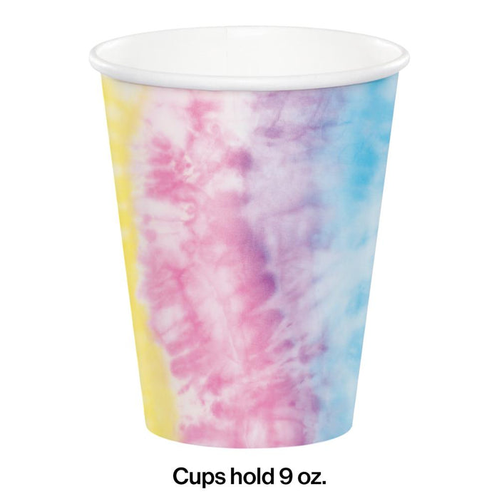 Bulk Tie Dye Party Paper Cups (96 per Case)