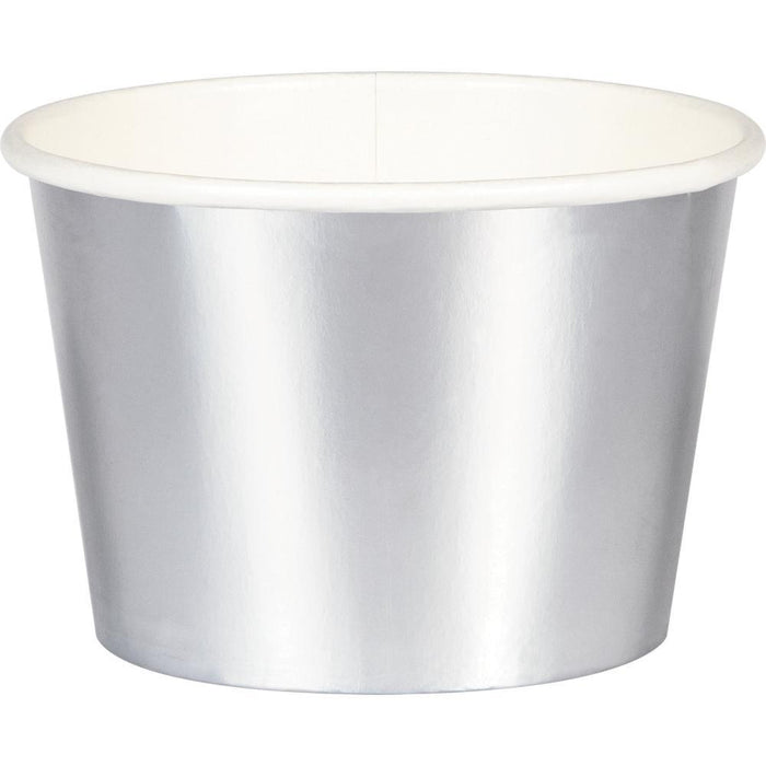 Bulk Silver Foil Paper Treat Cups (96 per Case)