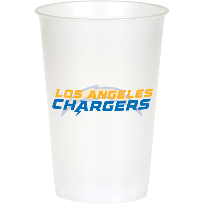 Bulk Los Angeles Chargers 20 oz Plastic Cups (96 per Case)