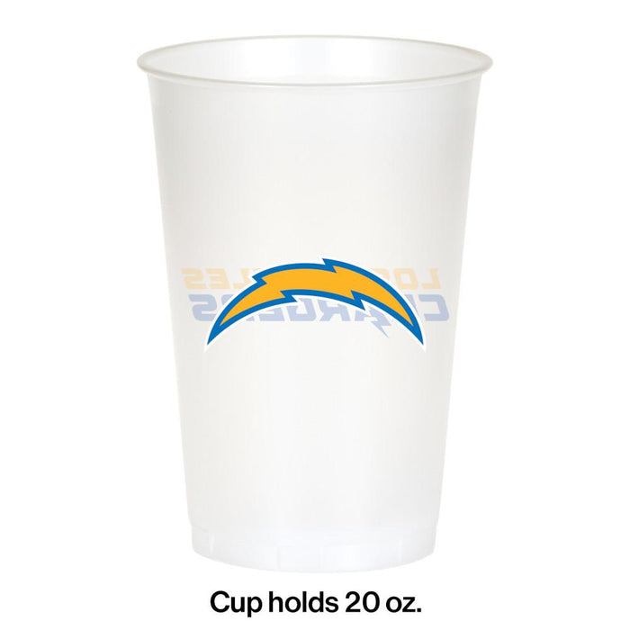 Bulk Los Angeles Chargers 20 oz Plastic Cups (96 per Case)