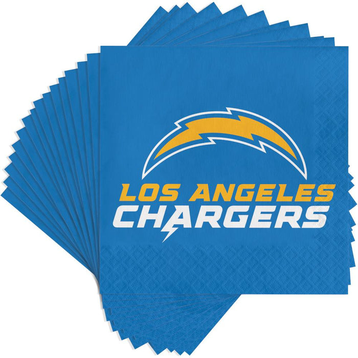 Bulk Los Angeles Chargers Luncheon Napkins (192 per Case)