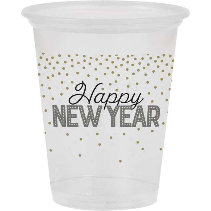 Bulk Happy New Year Plastic Cups (96 per Case)