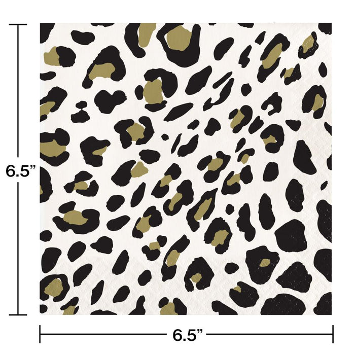 Bulk Leopard Luncheon Napkins (192 per Case)