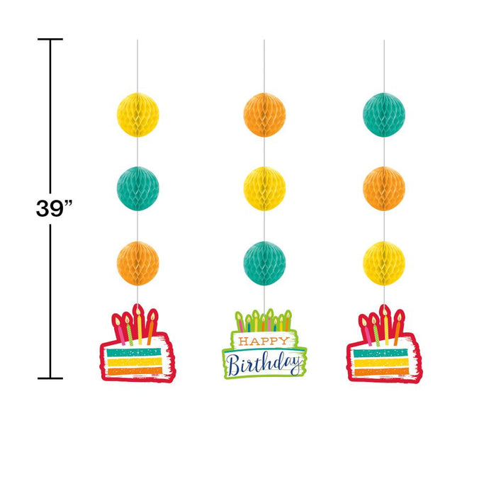 Bulk Festive Cake Hanging Cutouts (36 per Case)