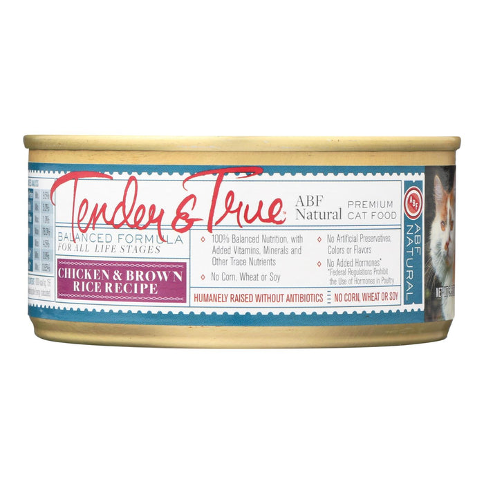 Tender & True Cat Food: Chicken & Brown Rice | 5.5 Oz (Pack of 24)