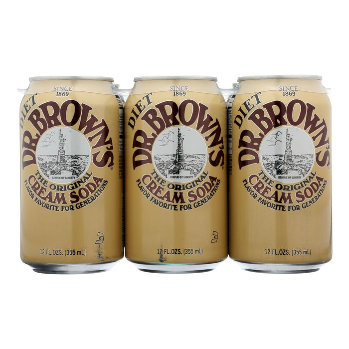 Dr. Brown's Diet Cream Soda 6-Packs, 12 Fl Oz Each