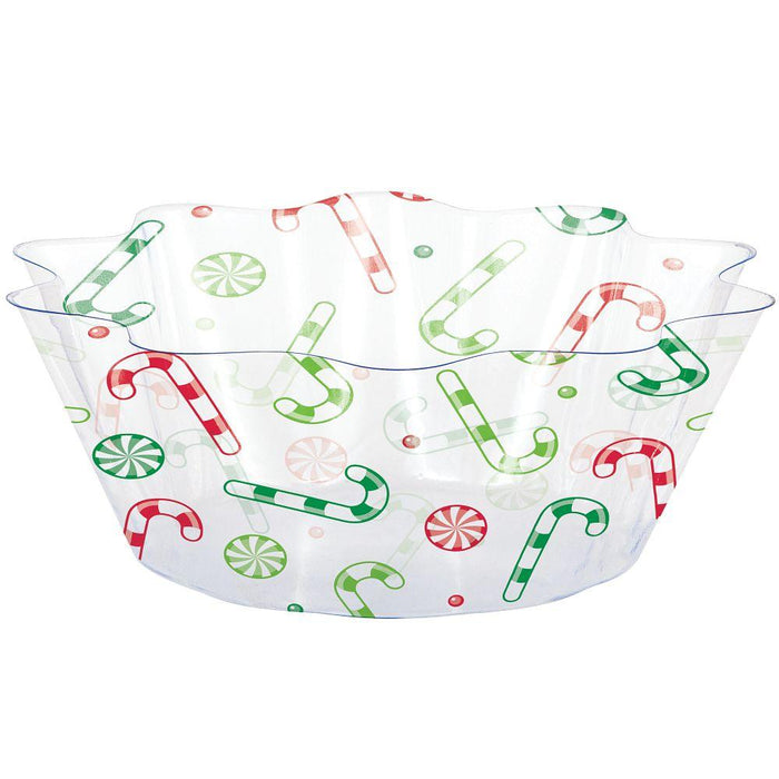 Bulk Christmas Candy Fluted Bowl (12 per Case)