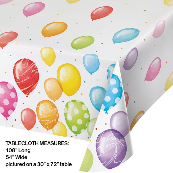 Bulk Balloon Bash Paper Table Covers (6 per Case)