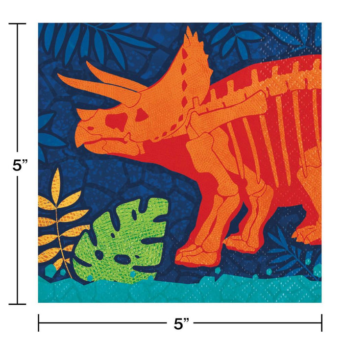 Bulk Dino Dig Beverage Napkins (192 per Case)