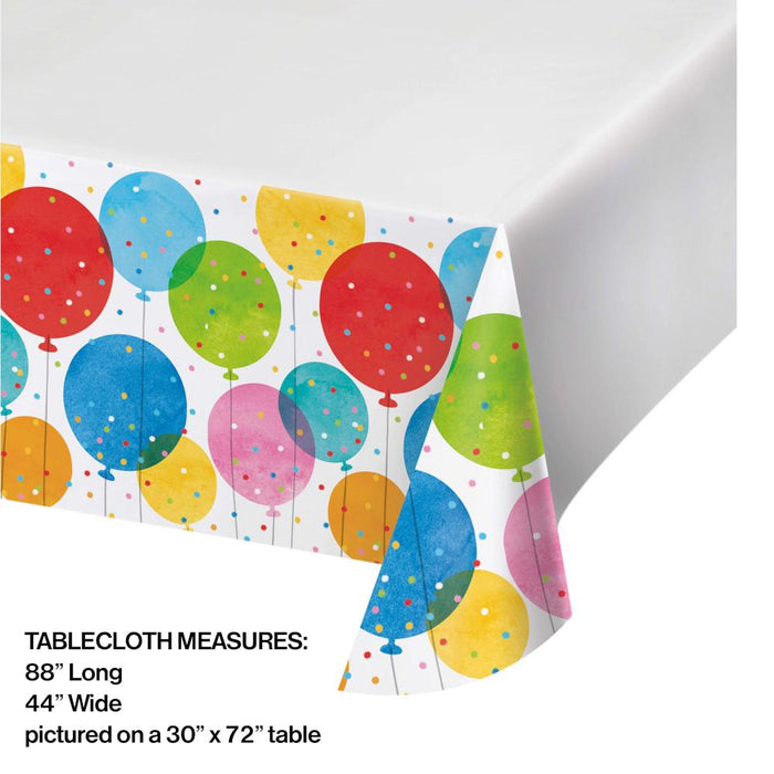 Bulk Birthday Confetti Balloons Plastic Table Covers (12 per Case)