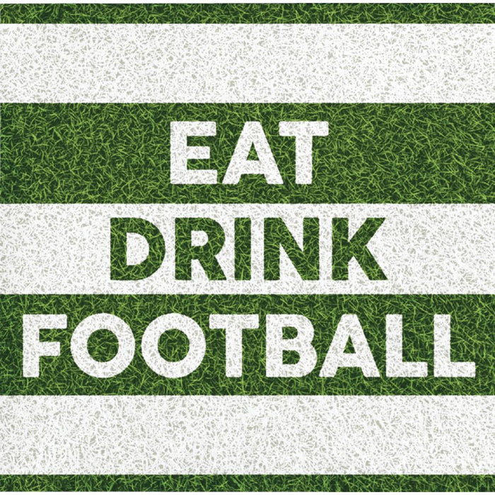 Bulk Eat Drink Football Beverage Napkins (192 per Case)