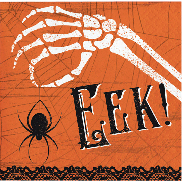 Bulk Wicked Webs Eek Beverage Napkins (192 per Case)