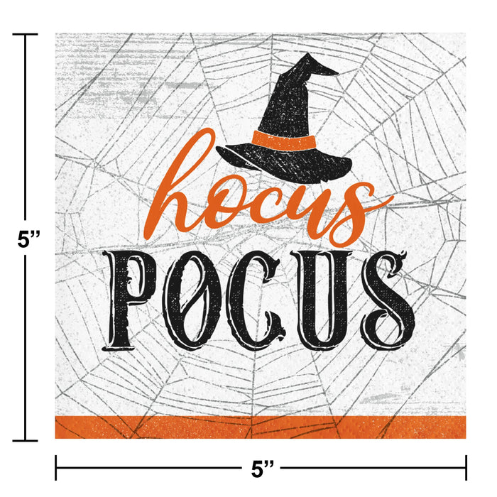 Bulk Wicked Webs Hocus Pocus Beverage Napkins (192 per Case)