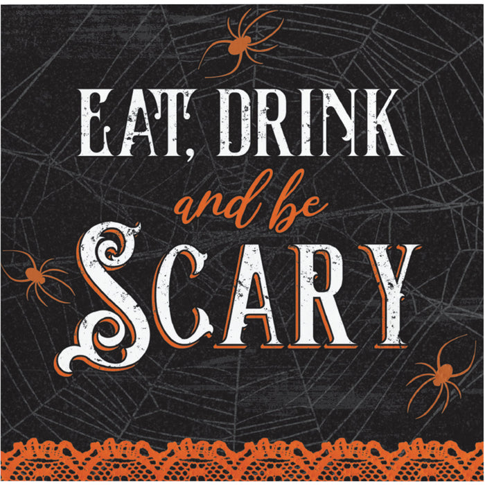 Bulk Wicked Webs Beverage Napkins (192 per Case)