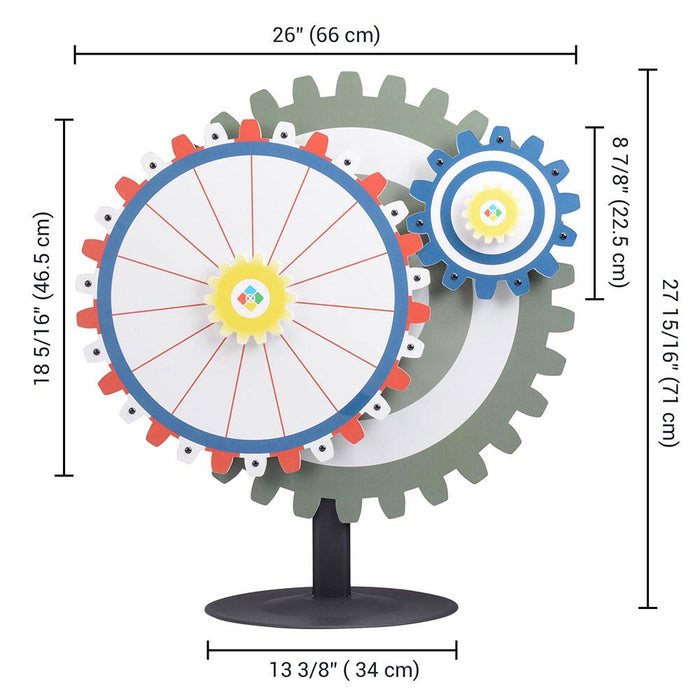 WinSpin Gears Spinning Wheel Tabletop, 24"