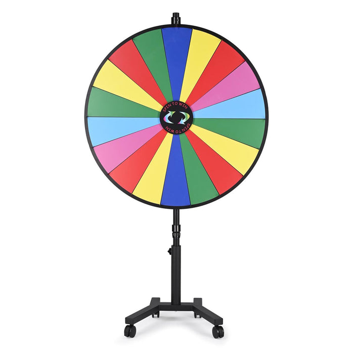 WinSpin 48" Rolling Stand Prize Wheel Color (Preorder)