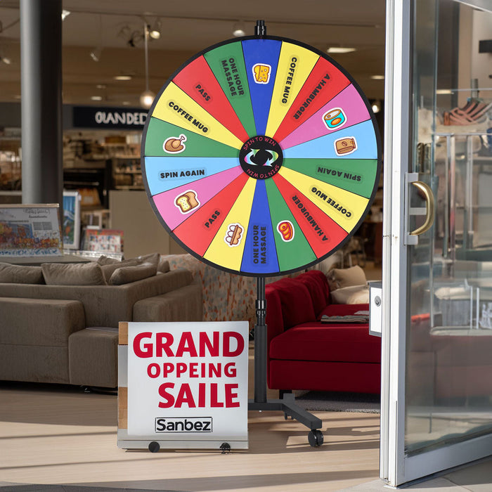 WinSpin Mobile Stand for Poles up to D2 3/8" (Prize Wheel Display Stand)