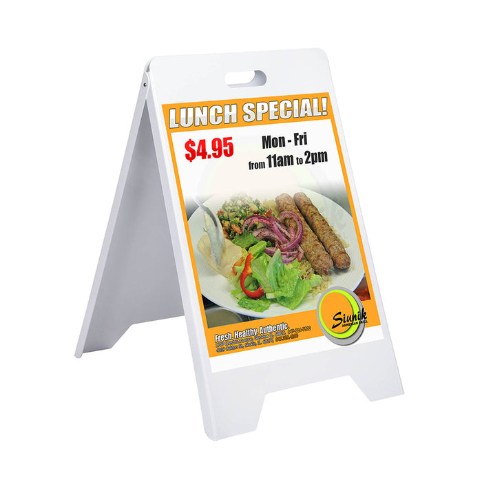 Yescom Dual-Side Sign Frame 19x32 In Sandwich Board w/ Carrying Handle