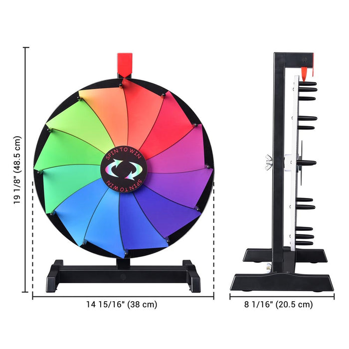 WinSpin 15" Prize Wheel Tabletop Breeze Wheel 12-Slot