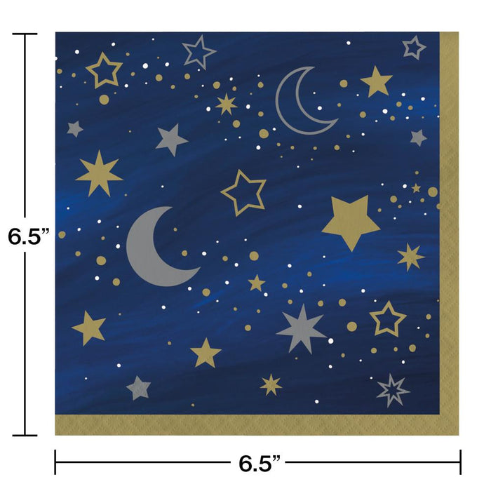 Bulk Starry Night Luncheon Napkins (192 per Case)