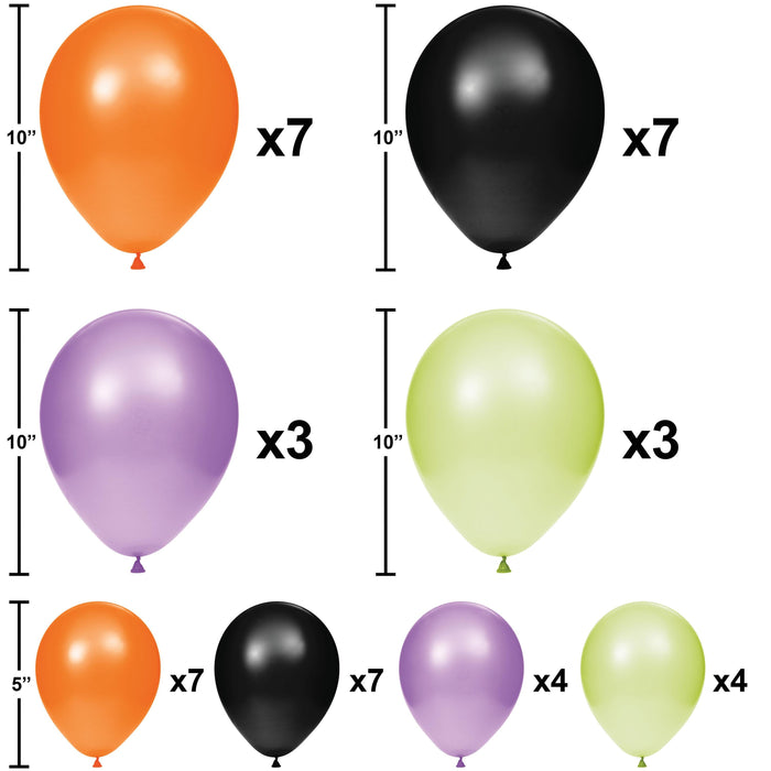 Bulk 6' Halloween Balloon Garland Kit (6 Kits per Case)