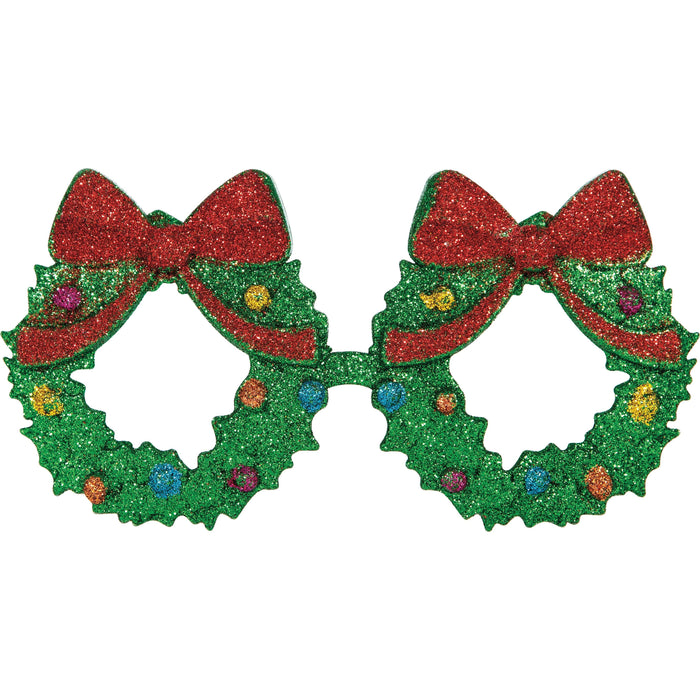 Bulk Christmas Wreaths Christmas Glasses Favor (12 per Case)