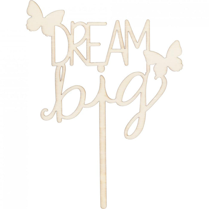 Bulk Dolly Parton Wooden "Dream Big" Cake Topper (Case of 12)