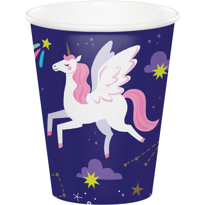 Bulk Unicorn Galaxy Hot/Cold Paper Cups 9oz. (96 per Case)