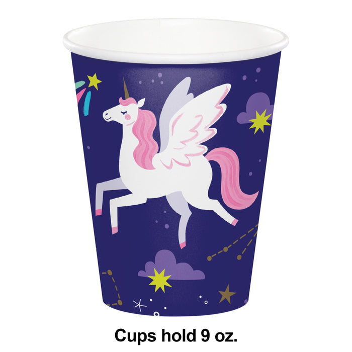 Bulk Unicorn Galaxy Hot/Cold Paper Cups 9oz. (96 per Case)