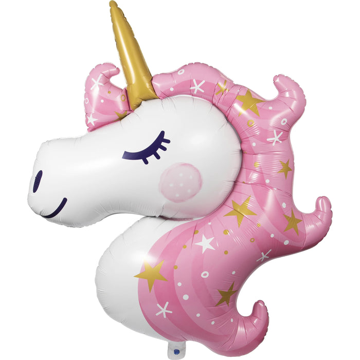 Bulk Unicorn Galaxy Metallic Balloon Unicorn Shaped (10 per Case)