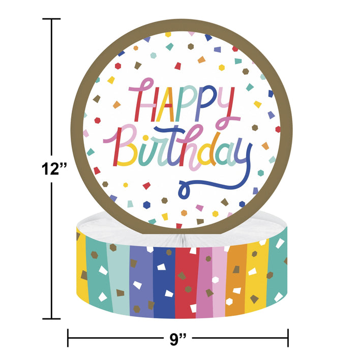 Bulk Birthday Confetti Honeycomb Centerpiece (6 per Case)