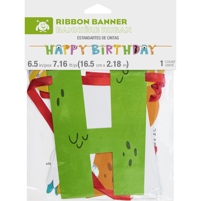 Bulk Monsters Letter Banner w/ Ribbon (6 per Case)