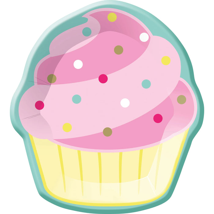 Bulk Bakery Sweets Cupcake Shaped Plate (96 per Case)