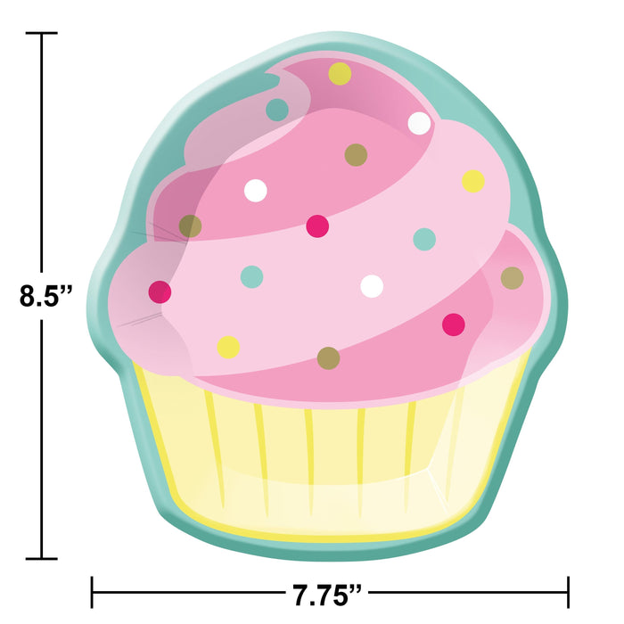 Bulk Bakery Sweets Cupcake Shaped Plate (96 per Case)