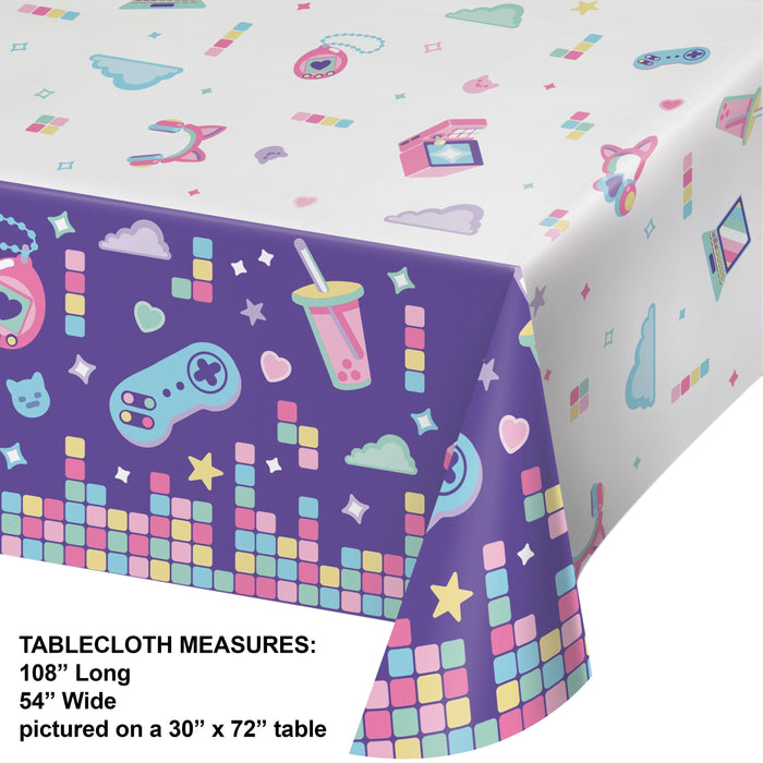 Bulk Gamer Girl Tablecover, Paper 54"x102" (6 per Case)