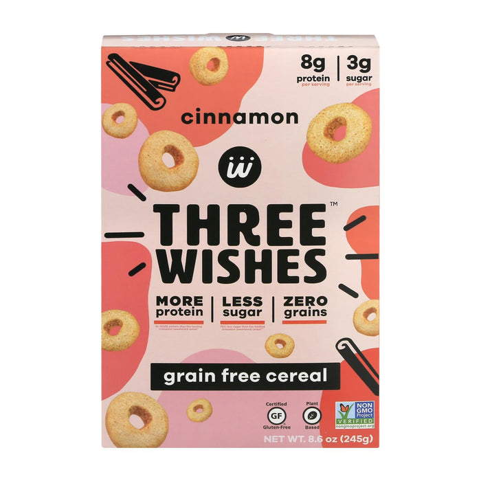 Gluten-Free Cinnamon Delight: Three Wishes Cereal (Pack of 6 - 8.6 Oz Boxes)
