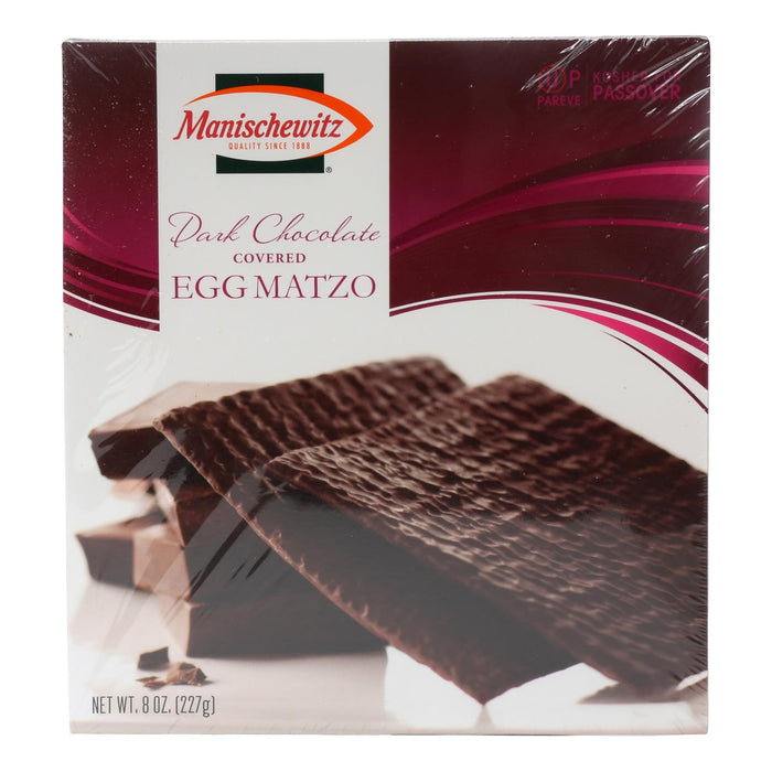 Manischewitz Dark Chocolate Candy Matzo - Kosher for Passover (12 x 8 oz Boxes)