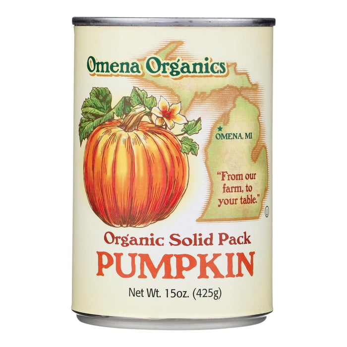 Omena Organics Pumpkin Solid (Pack of 15 Oz, 12-Pack)