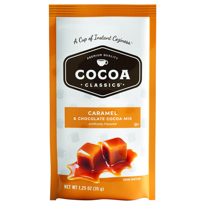 Cocoa Classics Caramel Hot Chocolate Cocoa Mix, Case of 3, 12 Count, 1.25 oz Packets