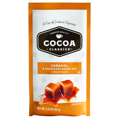 Cocoa Classics Caramel Hot Chocolate Cocoa Mix, Case of 3, 12 Count, 1.25 oz Packets