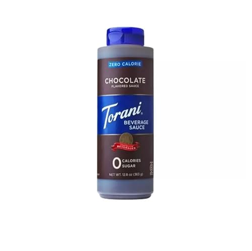 Torani Zero Calorie Chocolate Beverage Sauce, Case of 4, 12.8 fl oz