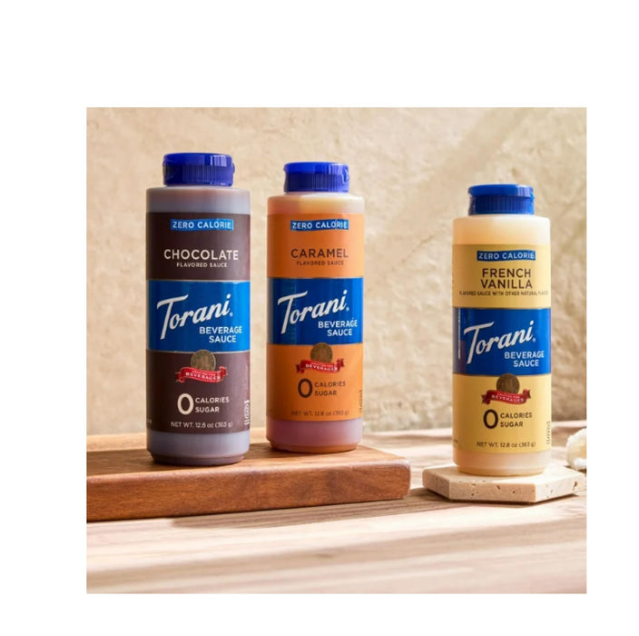 Torani Zero Calorie Chocolate Beverage Sauce, Case of 4, 12.8 fl oz