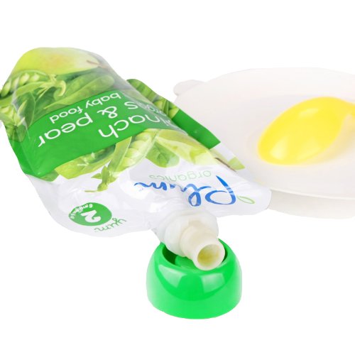 Plum Organics Stage 2 Organic Pear, Spinach and Pea Baby Food Pouch, Case of 12, 4 Oz