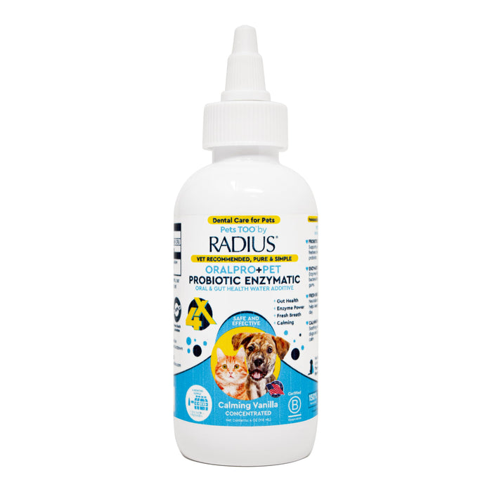 RADIUS Dental Care Water Additive for Dogs and Cats, 4 Ounces