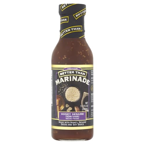 Better Than Marinade Honey Sesame Teriyaki Marinade, Case of 6, 11.5 Fluid Ounce Bottles