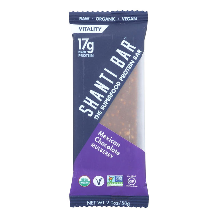 Shanti Bar - Superfood Protein Bar - Mexican Chocolate - Case Of 12 - 2 Oz.