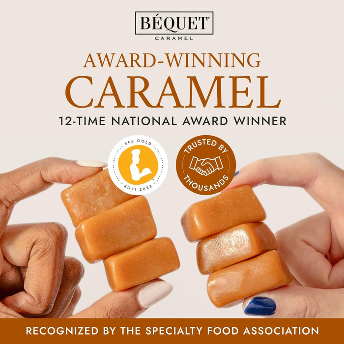 Bequet Pumpkin Pie Caramels, Case of 12, 3.6 oz Bags