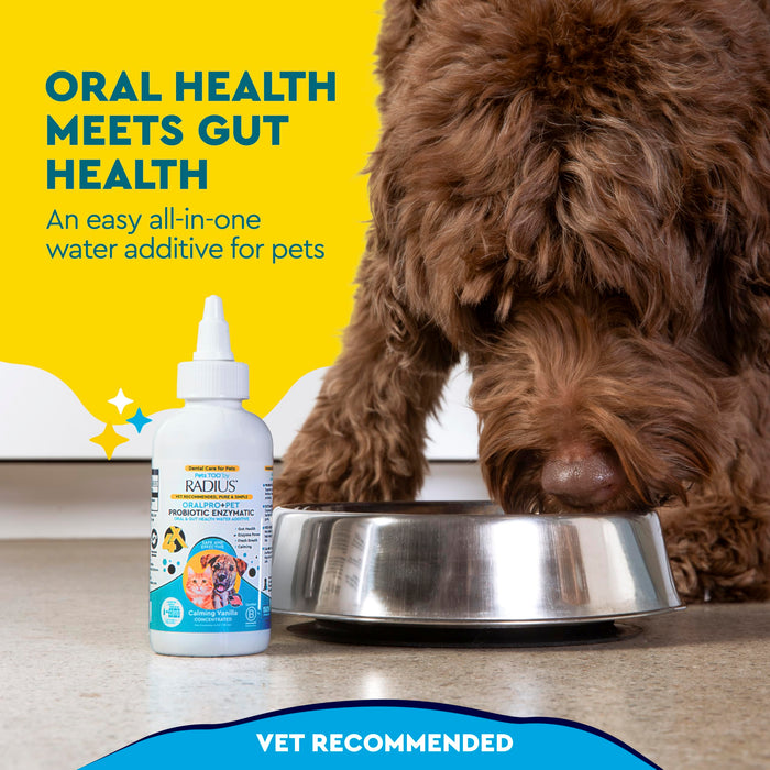 RADIUS Dental Care Water Additive for Dogs and Cats, 4 Ounces