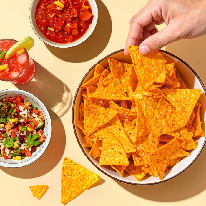 Late July Organic Nacho Cheese Tortilla Chips, 6 Ounce, Case of 12